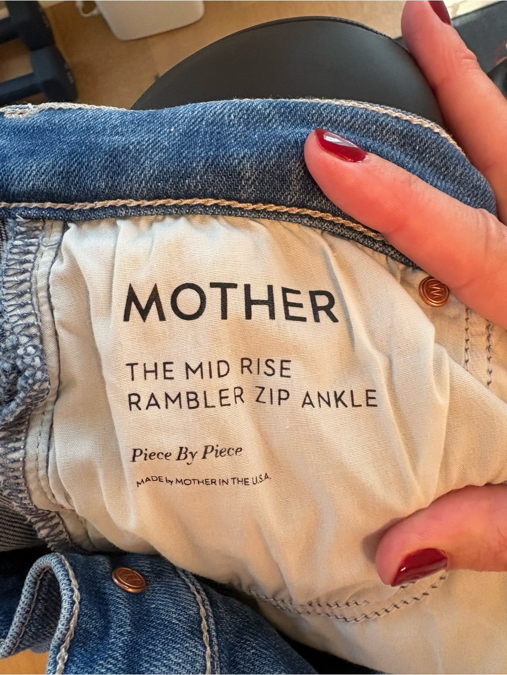 MOTHER Mid Rise Rambler Zip Ankle - Picture 3 of 5